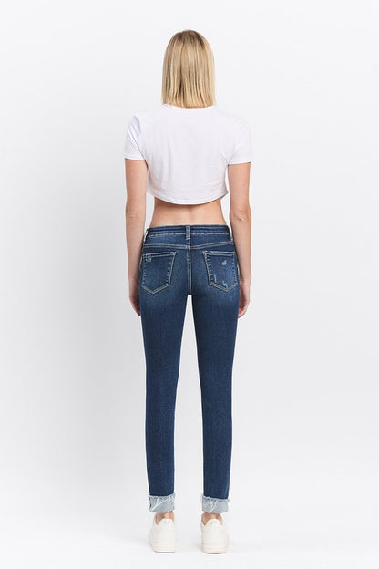 Reflex Blue Mid Rise Skinny