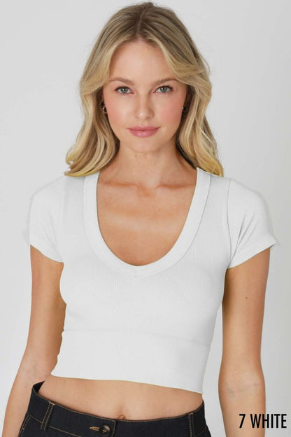 Sweet Stitch Crop Tee