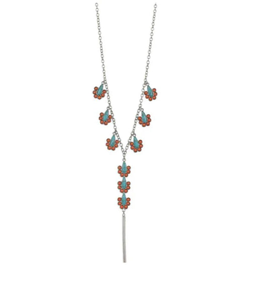 Justin Turquoise & Coral Necklace