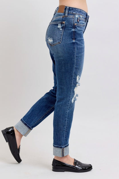 Judy Judy Mid Rise Boyfriend Denim (l25)