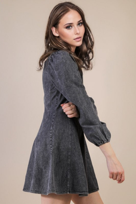 Stormy Skies Mini Dress