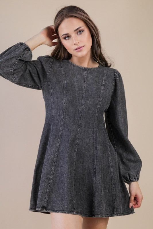 Stormy Skies Mini Dress