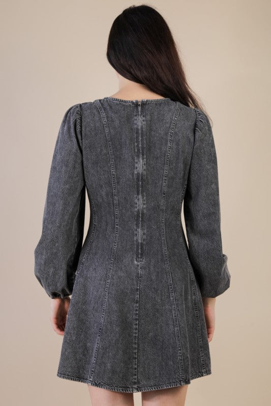 Stormy Skies Mini Dress