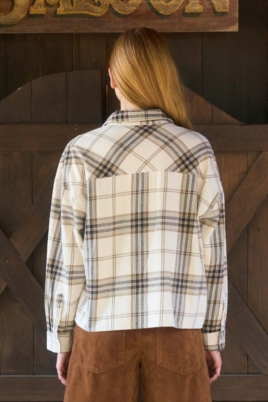 Sandstone Plaid Top
