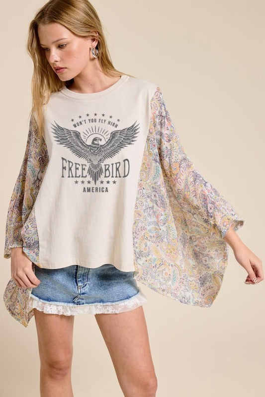 Vintage Freebird America Kantha Tee