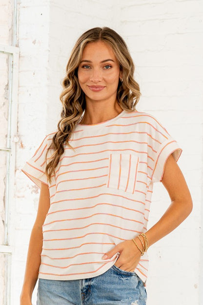 Peach Poetry Top