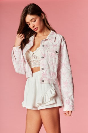 Coquette Toile Bow Twill Jacket