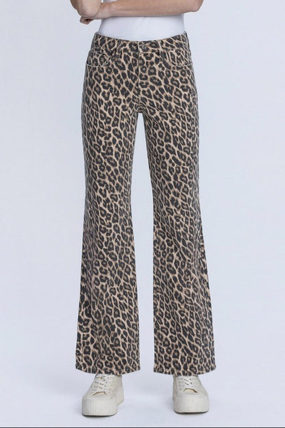 Leopard Vintage Flare Jeans