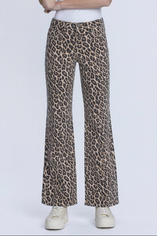 Leopard Vintage Flare Jeans