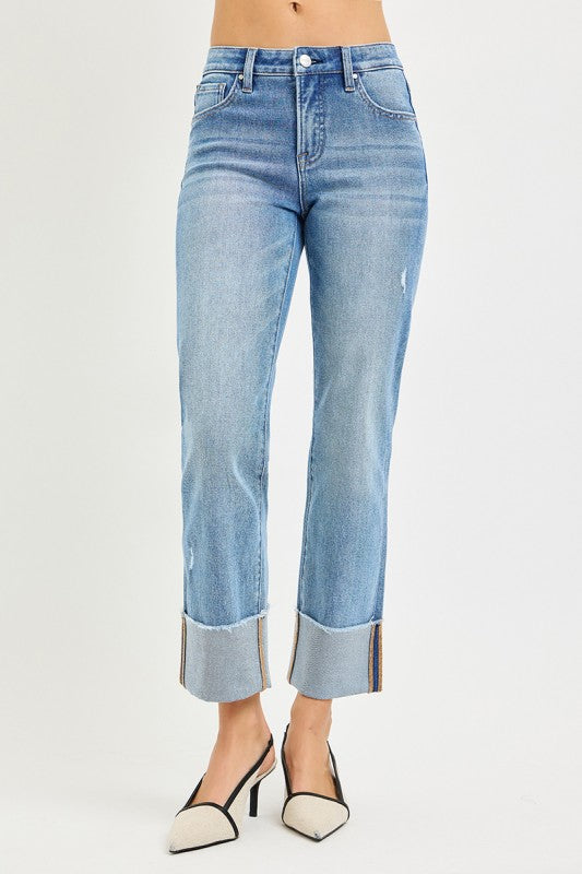 Out Of Range Straight Cuff Jeans