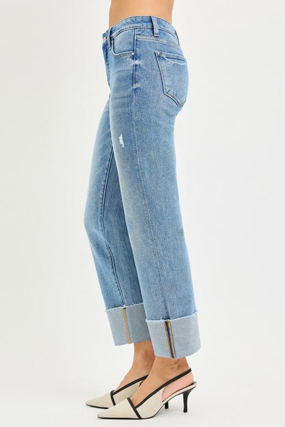 Out Of Range Straight Cuff Jeans