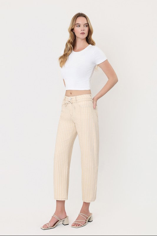 Stripes & Style Jeans