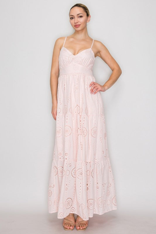 Blush Garden Maxi Dress