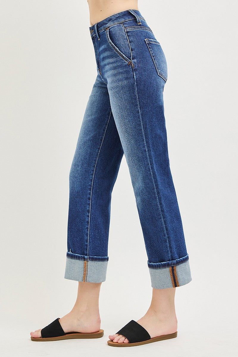 Whit Crop Straight Jean