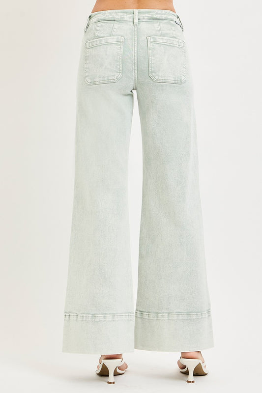 Risen Pistachio Wide Leg Pants