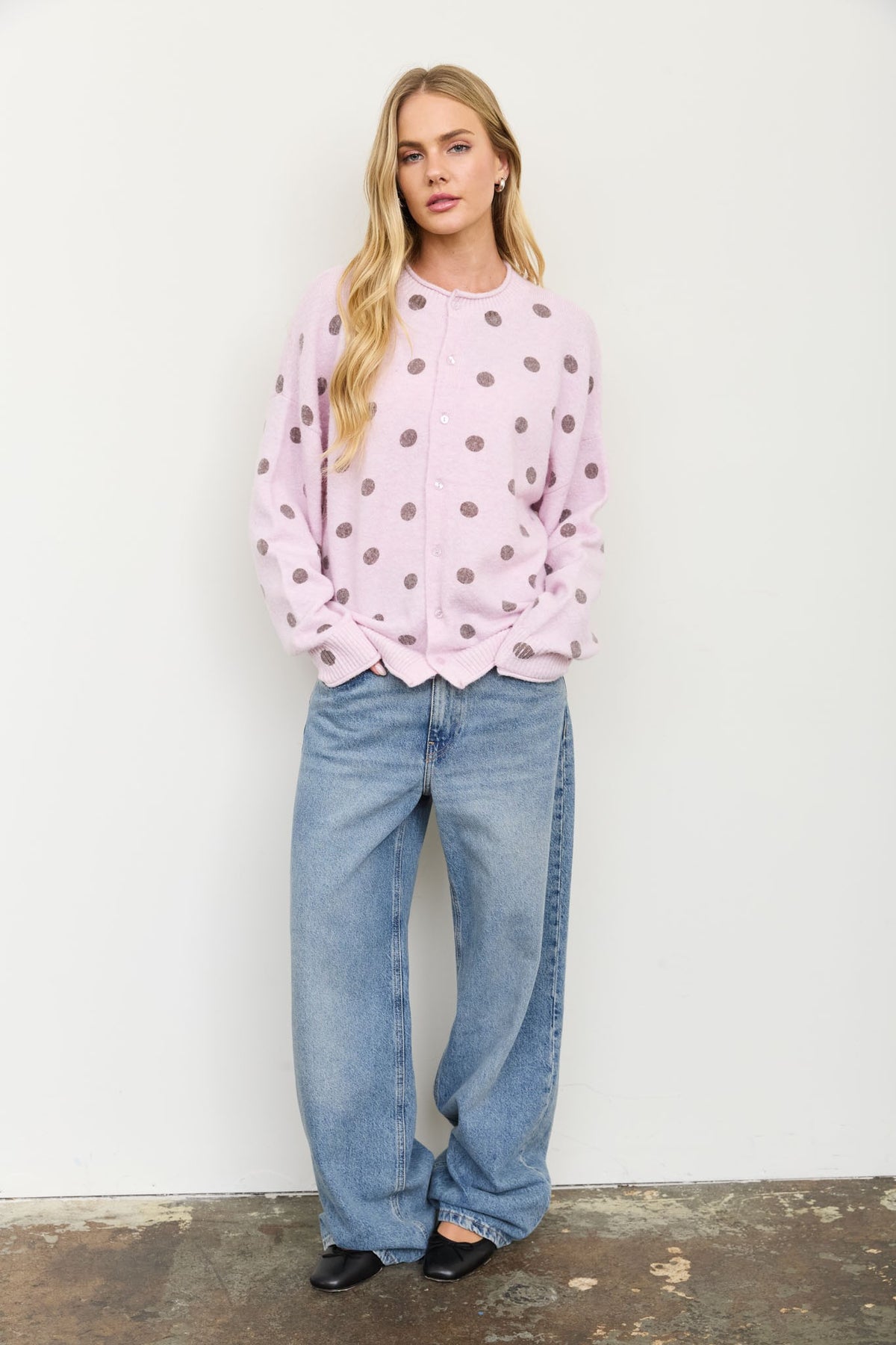 Blush Confetti Cardigan