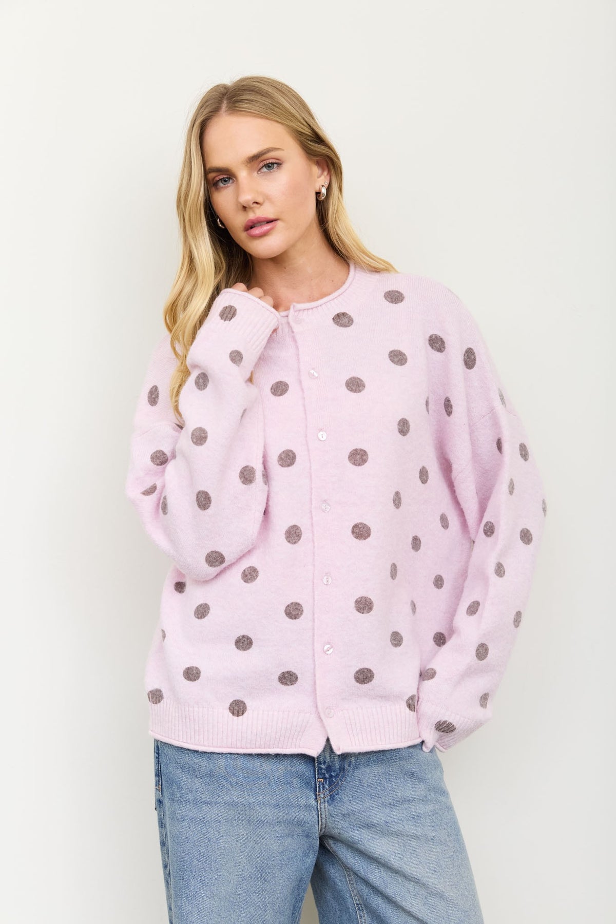 Blush Confetti Cardigan