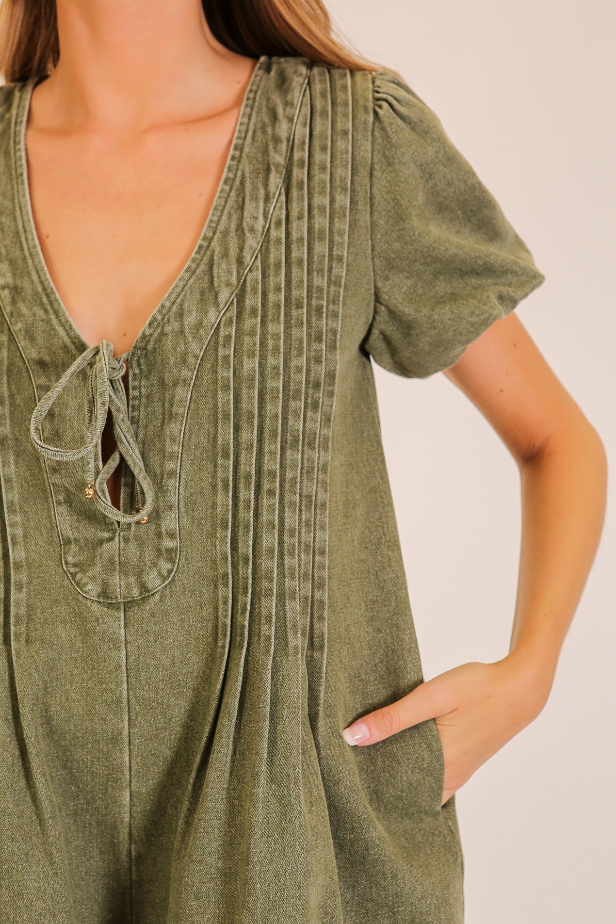 Desert Muse Pin Tuck Romper