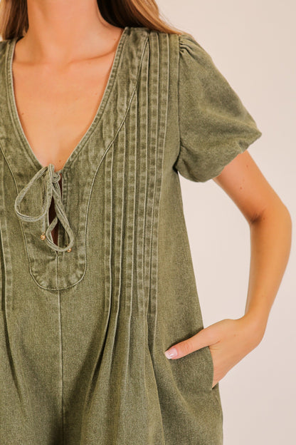 Desert Muse Pin Tuck Romper