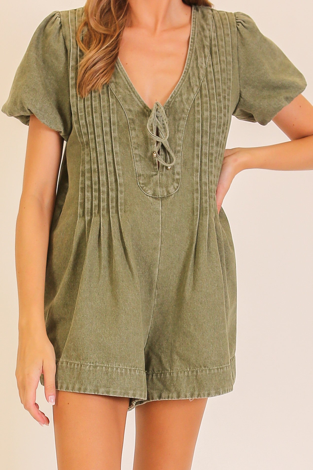 Desert Muse Pin Tuck Romper
