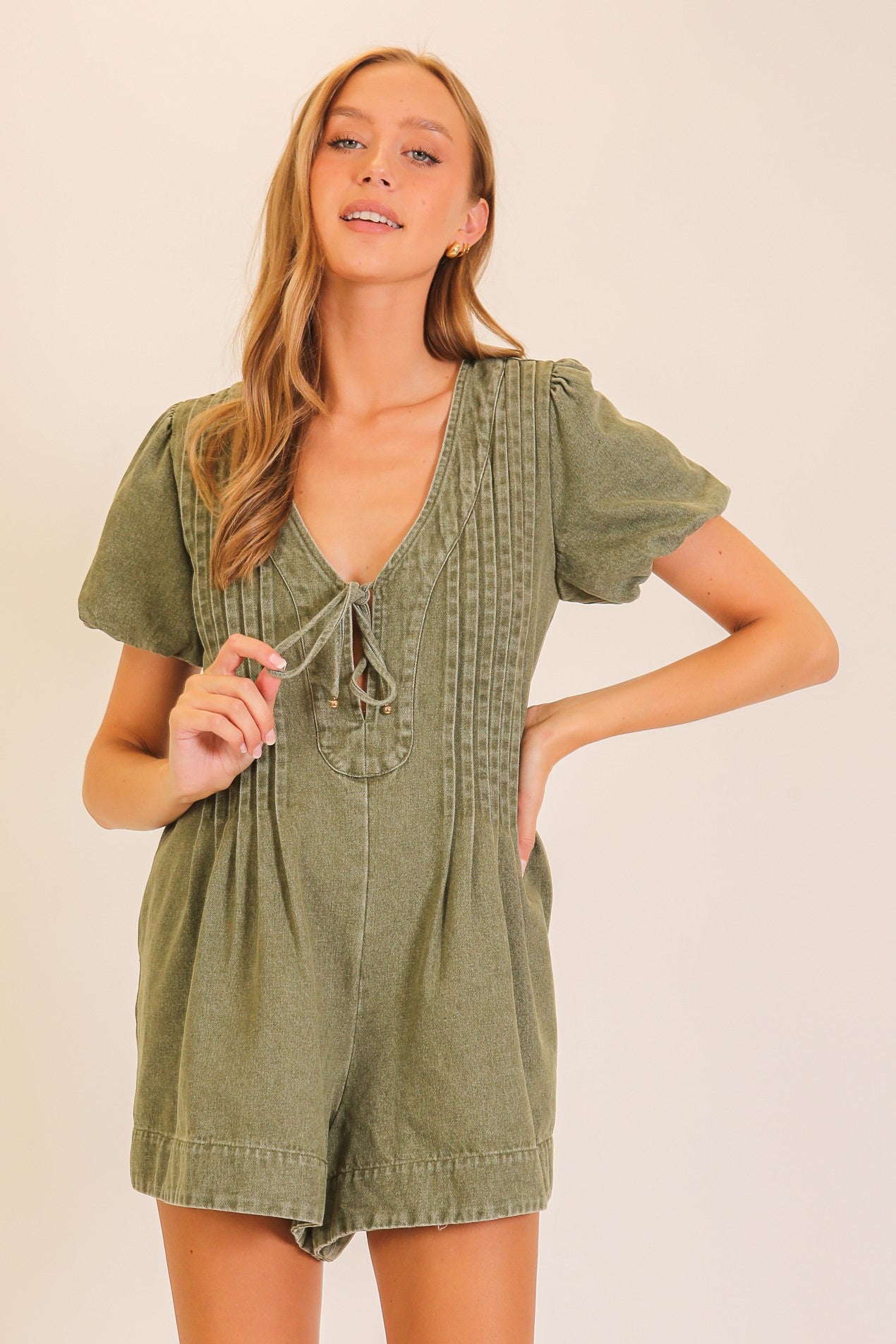 Desert Muse Pin Tuck Romper