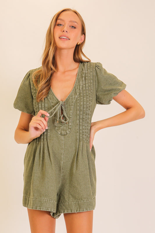 Desert Muse Pin Tuck Romper