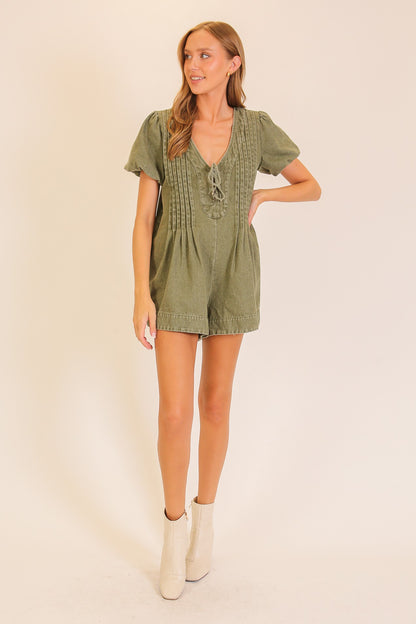 Desert Muse Pin Tuck Romper