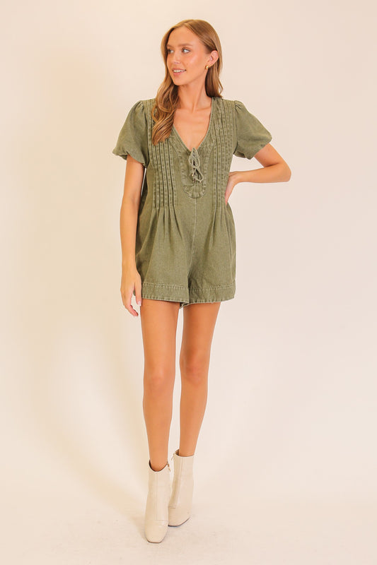 Desert Muse Pin Tuck Romper