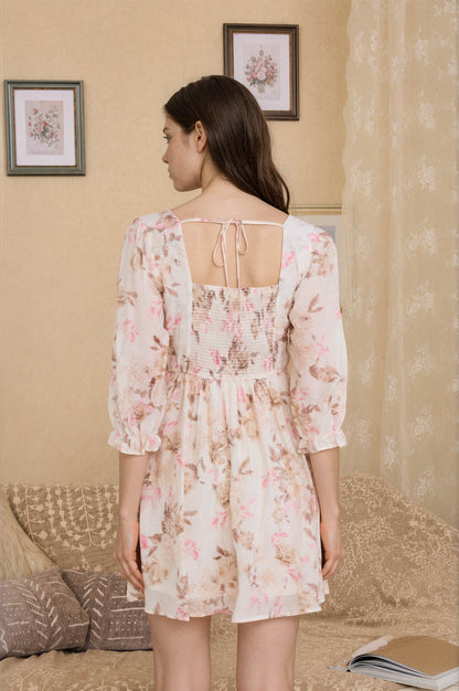 Blush Petal Tie Back Dress