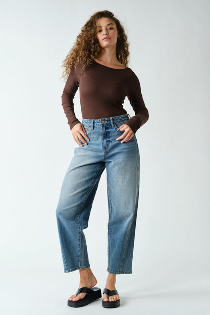 Barely There Boat Neck Top