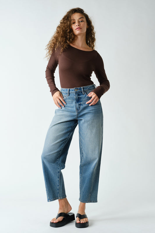 Barely There Boat Neck Top