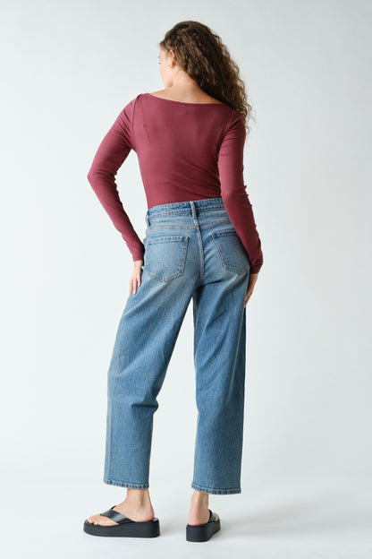 Barely There Boat Neck Top