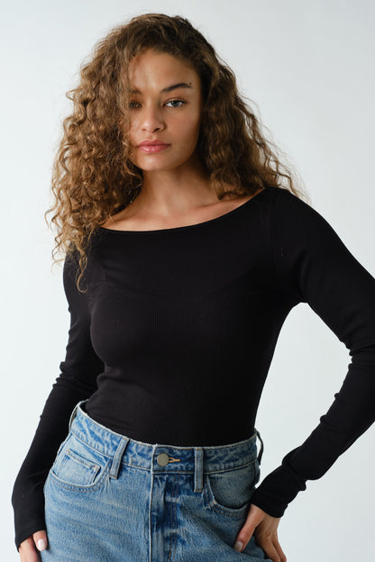 Barely There Boat Neck Top