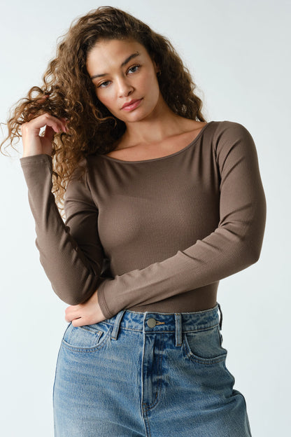 Barely There Boat Neck Top