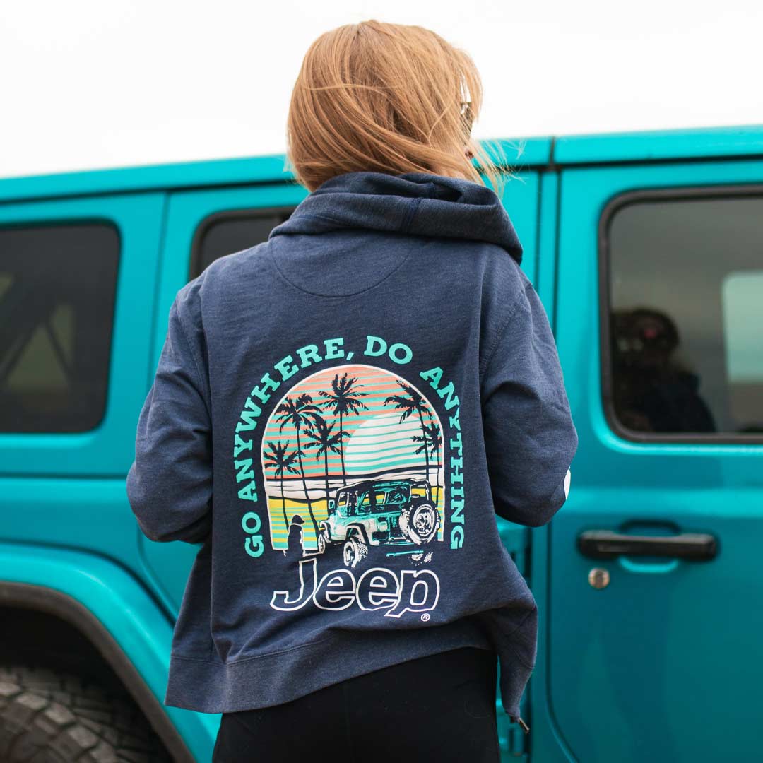 Jeep Sunset Beach Zip Hoodie