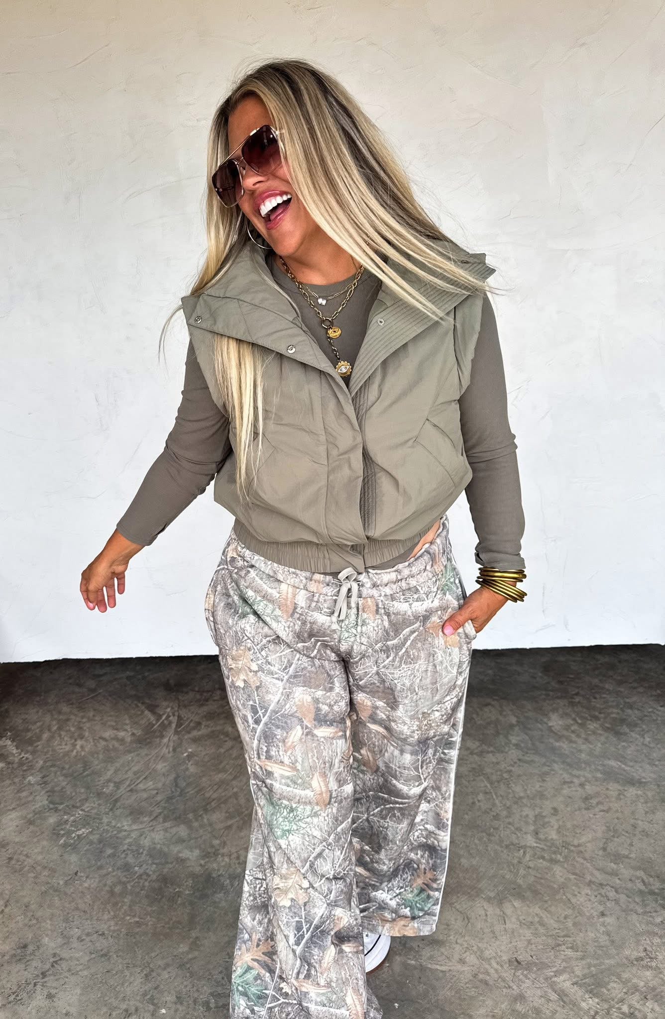 Pre Order Camo Or Checker Easy Does It Pants