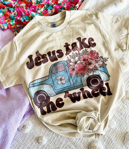 Jesus Take The Wheel Tee