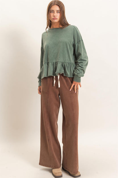 Autumn Haze Wide Leg Pants