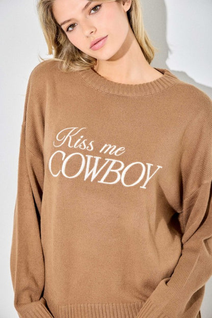 Kiss Me Cowboy Sweater