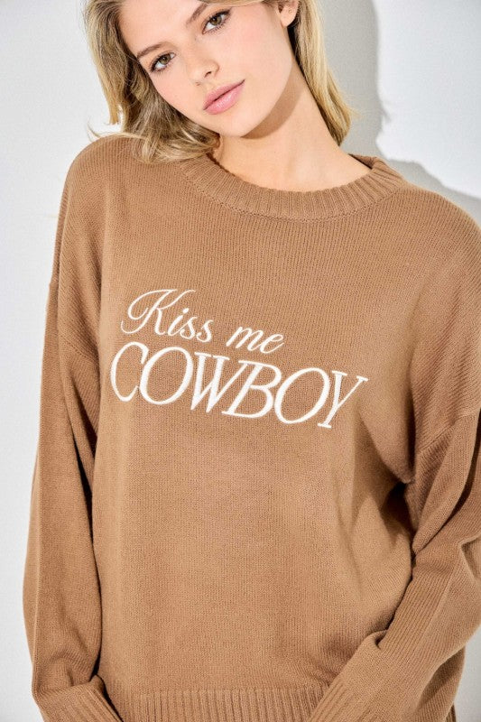 Kiss Me Cowboy Sweater