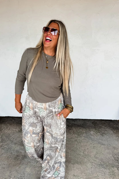 Pre Order Camo Or Checker Easy Does It Pants