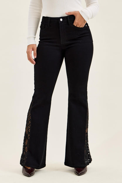 Jaqueline Lace Detail Flare