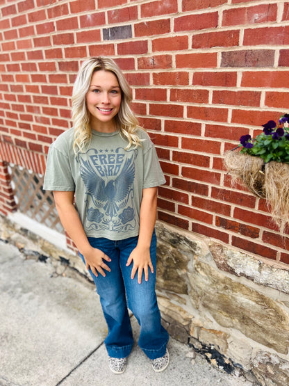 Free Bird Sage Tee
