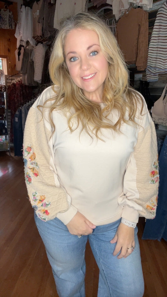 Whispering Floral Sweatshirt