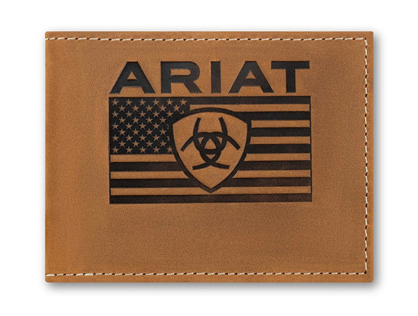Ariat Flag Leather Wallet
