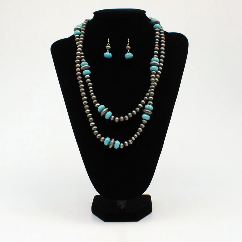 Double Strand Turquoise Set
