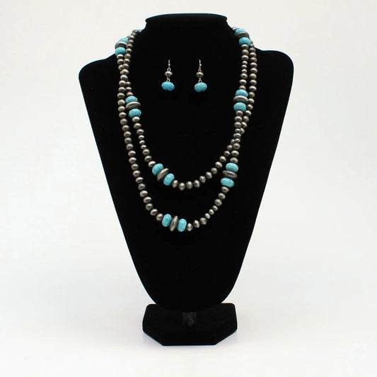 Double Strand Turquoise Set