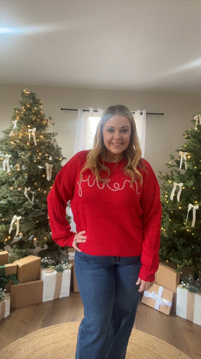 Candy Cane Crush Sweater