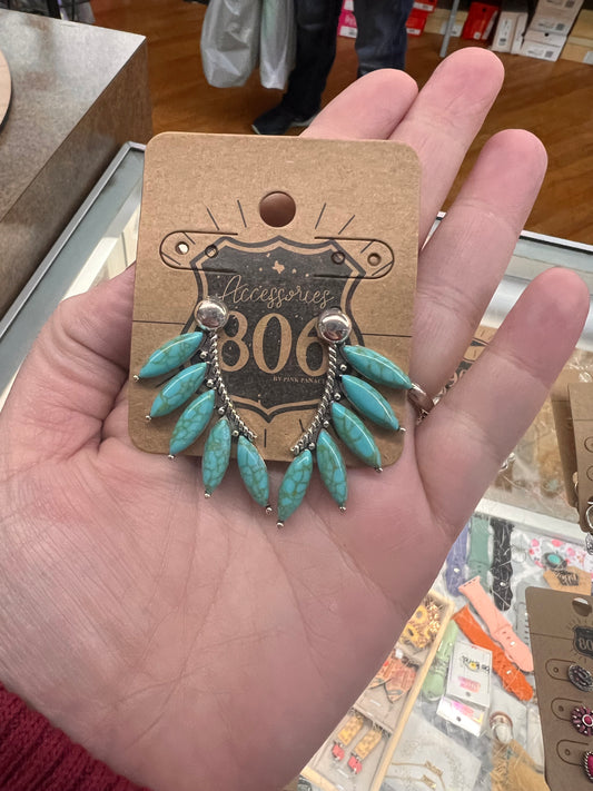 806 Turquoise Earrings