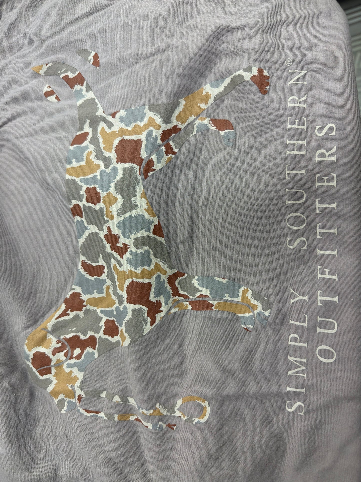Simply Southern Mens Longsleeve Logo Camo Tee